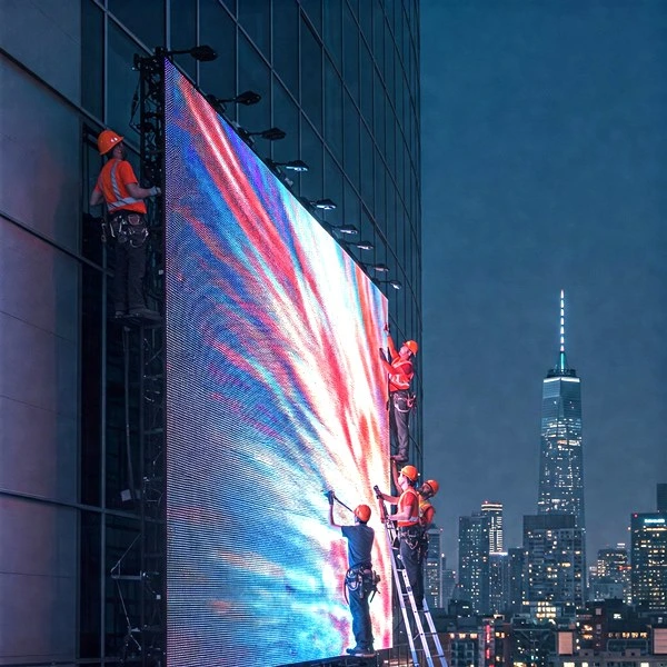 led screen installation