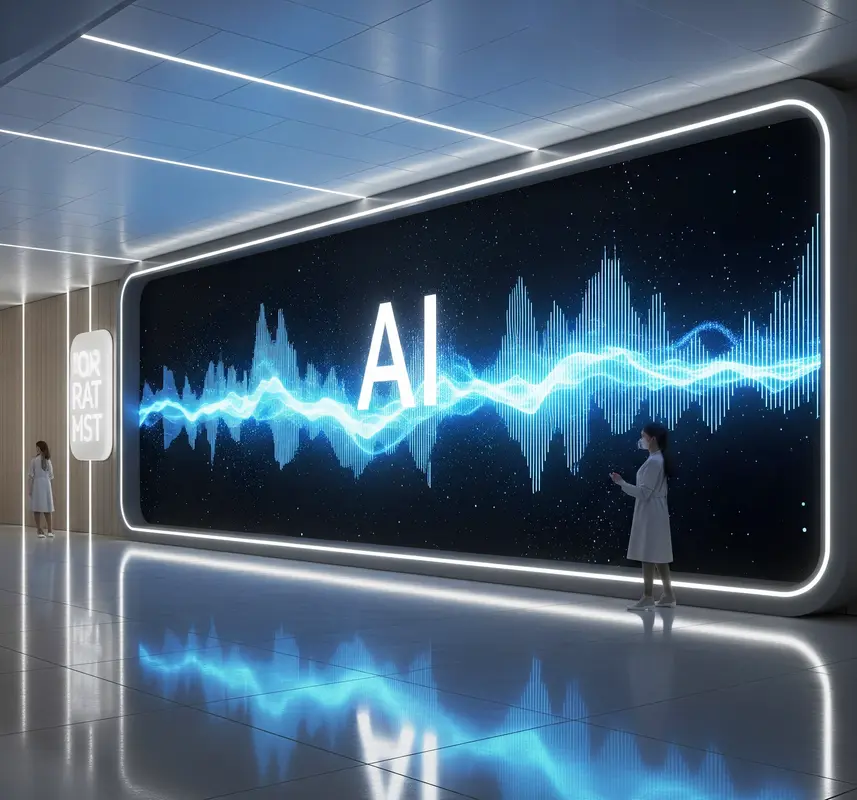 LED screen integration with AI
