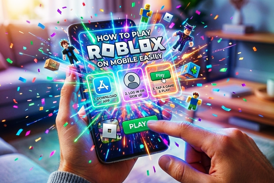 Playing Roblox on Mobile