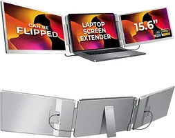 Laptop Triple Display Extender: 15.6″ FHD Portable Monitor | Plug & Play